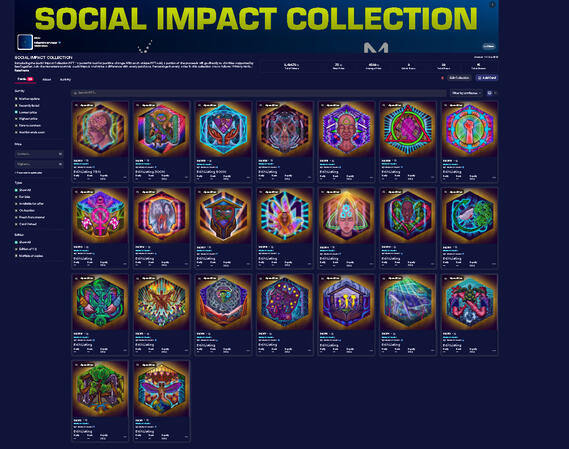 Introducing the Social Impact Collection NFT - a powerful tool for positive change. With each unique NFT sold, a portion of the proceeds will go directly to charities supported by BeeTogether. Join the movement towards social impact and make a difference w