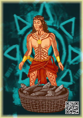 "Rajá Humabon's Bountiful Basket of Fish" Digital Art Exhibited in Milan Italy together with Filipino Artist Dao